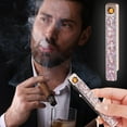 thumbnail image 1 of Steadline Designer Crystal USB Lighter - Rechargeable Windproof Flameless Smoking Accessory - LED Power Indicator - Luxury Gift Box Packaging - Indoor Outdoor Use, 1 of 7