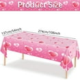 thumbnail image 1 of Steadline Disposable Proposal Background Cloth Romantic Valentine's Day Party Decor with Heart Design Unique Table Cover for Wedding Anniversary Celebration, 1 of 3