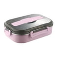 thumbnail image 1 of Steadline Double Layer Thermal Lunch Box - Stainless Steel Food Container With Leak Proof Design For Office Workers And Teen With Insulated Construction And Comfortable Handle For Healthy Meals, 1 of 6