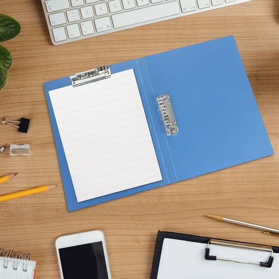 Steadline Double Strong Clips File Folder Report Cover, Punchless Binder, Office Project Folder, Commercial or Classroom Documents File Folder, for Letter Size or A4 Size