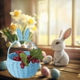 thumbnail image 1 of Steadline Easter Bunny Gift Basket - Woven Paper Rope Storage Tote With Long Ears Design For Egg Collection And Holiday Decor With Cute Appearance And Functional Use For Seasonal Celebration, 1 of 6