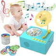 thumbnail image 1 of Steadline Educational Bluetooth Record Player For Youngsters - Interactive Music Learning Toy With Sound Cards Early Childhood Development Device For Home And Classroom 96 Cards, 1 of 5
