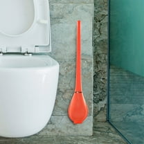 Steadline Flexible Toilet Brush with Wall Mount Holder for Thorough Cleaning Angled Head Design Reaches Under Rim and Tight Spaces Durable Bristles for Effective Stain Removal