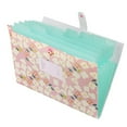 thumbnail image 1 of Steadline Floral Pattern Expandable A4 Document Organizer Multi-Pocket File Sorter Accordion Folder for Office School Home Use Portable Paper Storage System with Colored Labels, 1 of 2