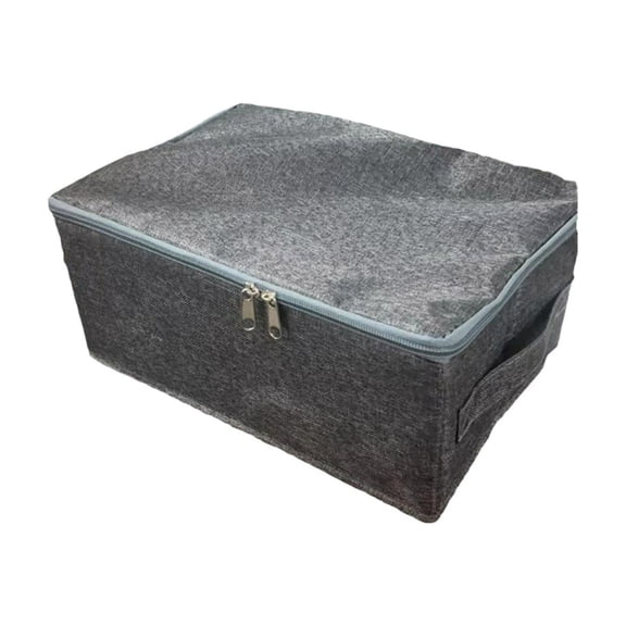 Steadline Foldable Fabric Storage Bin with Zippered Lid Washable and Collapsible Clothes Organizer for Home Bedroom and Closet Space Saving Solution for Seasonal Clothing and Household Items