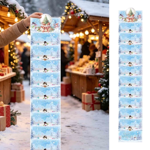 Steadline Folding Holiday Envelope,Christmas Themed Surprise Pouch With 10 Card Slots,Thick Paper Construction,Interactive Game Prop And Gift Container For Family Gatherings(Blue)