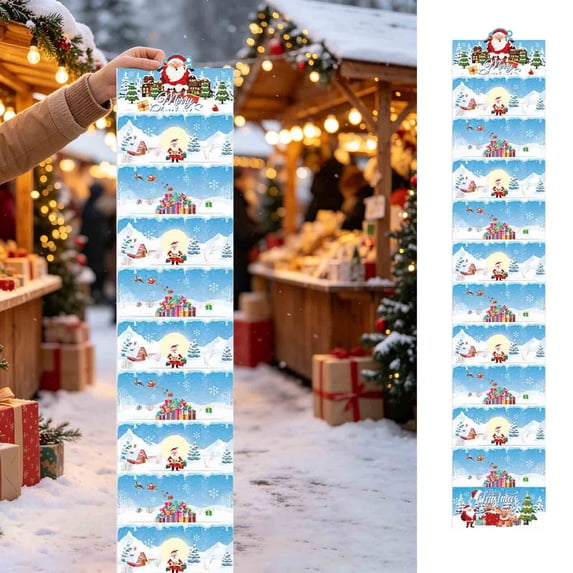 Steadline Folding Holiday Envelope,Christmas Themed Surprise Pouch With 10 Card Slots,Thick Paper Construction,Interactive Game Prop And Gift Container For Family Gatherings(Blue)