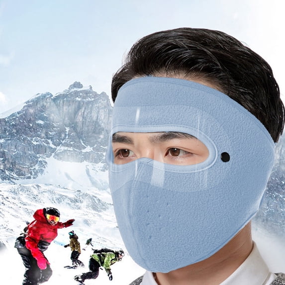 Steadline Full Face Windproof Balaclava with Clear Vision Panel - Winter Cycling Ski Mask for Cold Weather Protection - Breathable Washable Fabric for Outdoor Activities