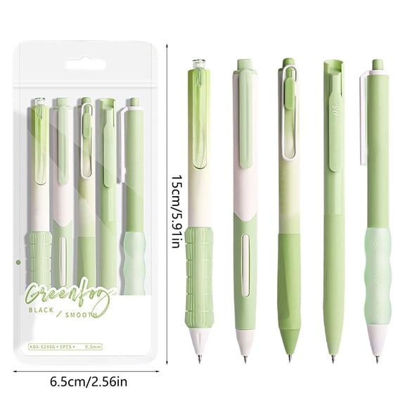 Steadline Gel Pens, 5 PC 0.5mm Fine Point Smooth Writing Pens, Quick Dry Black Ink Pens for Journaling and Note Taking, Cute Aesthetic Pens for Office Classroom & Home Supplies