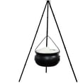 thumbnail image 1 of Steadline Halloween Cauldron Decor,Tripod Witch Pot Timer Illuminated Centerpiece Stable Metal Frame Build,Outdoor Yard Decor for Porch Outfit Party and Haunted Scene Layout(Black), 1 of 5