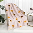 thumbnail image 1 of Steadline Halloween Throw Blanket,Pumpkin Maple Leaf Print Flannel Cover 29x40 Inches,Soft Cozy Bed Sofa Nap Wrap for Autumn Seasonal Comfort(Orange), 1 of 7