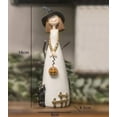 thumbnail image 1 of Steadline Halloween Witch Figurine,Resin Craft Statue Intricate Detailed Tabletop Display for Group Or Single Layout,Seasonal Home Decor for Kitchen Living Room and Holiday Party(White), 1 of 6