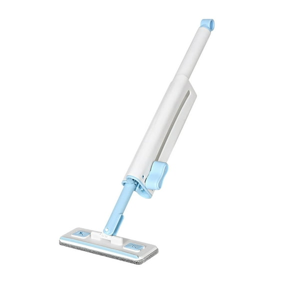 Steadline Hand Wash Flat Mop with 360 Degree Rotating Head and Replaceable Pads - Compact Desktop Cleaning Tool for Kitchen and Small Surface Maintenance