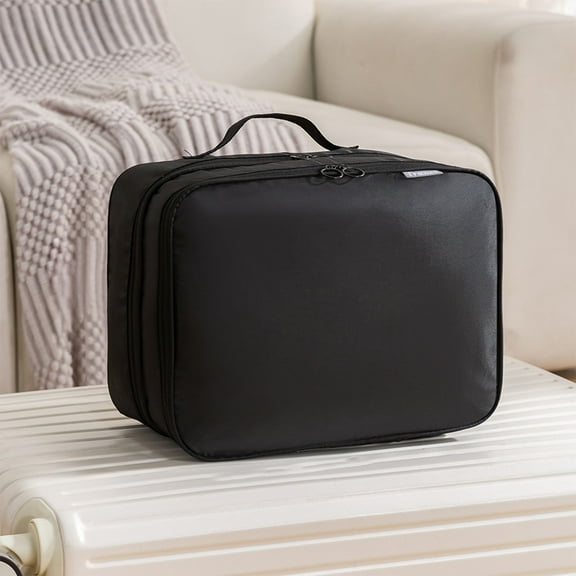 Steadline Hanging Shoe Storage Bag with Water Resistant Twill Fabric - 3-Layer Compartment Organizer for Travel and Home Use