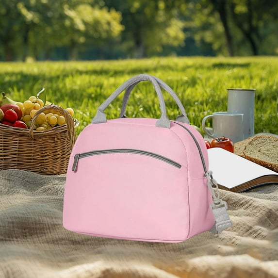 Steadline Insulated Lunch Bag for Adult,Leak Proof Lunch Box for Work,Extra Large Lunch Tote Bag With Removable Shoulder Strap with Side Pockets,Reusable Lunch Bag For Picnic Hiking