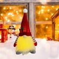thumbnail image 1 of Steadline LED Illuminated Christmas Gnome - 29CM Plush Santa Decoration with Light-Up Feature - Battery Powered Festive Table Accent - Indoor Holiday Night Light Display, 1 of 6