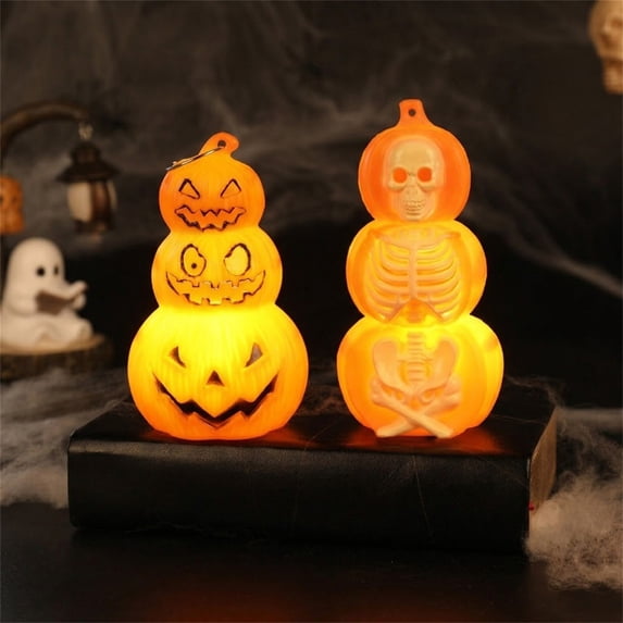 Steadline LED Tabletop Lantern,Battery Operated Pumpkin Shaped Light With Flameless Design,Portable Holiday Lamp For Mantel Window Display Indoor Gathering And Seasonal Scene Styling(Orange)
