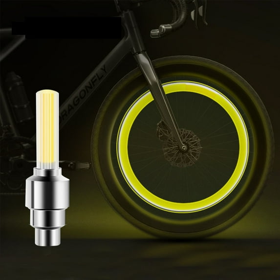 Steadline LED Tire Valve Stem Lights With Motion Sensor - Color Changing Wheel Accent Lights For Bikes Cars And Motorcycles With Weatherproof Design And Easy Installation