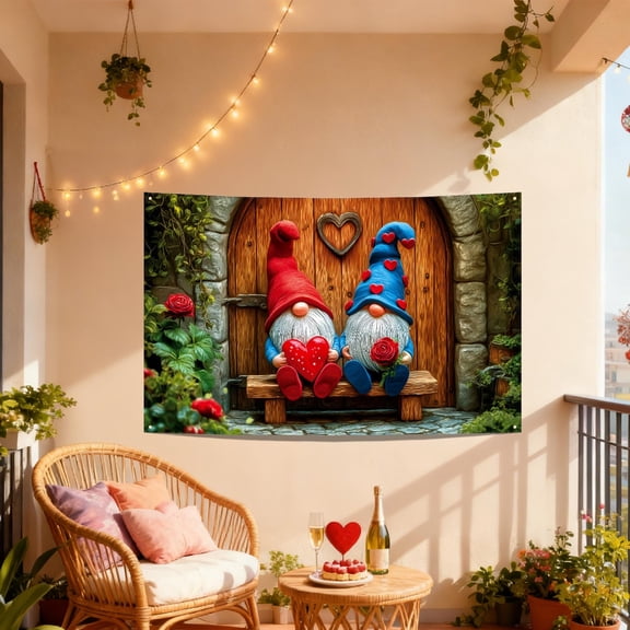 Steadline Large Valentine's Day Tapestry Wall Hanging for Bedroom Living Room Dorm Decor - Soft Polyester Fabric Seasonal Home Decoration with Romantic Theme