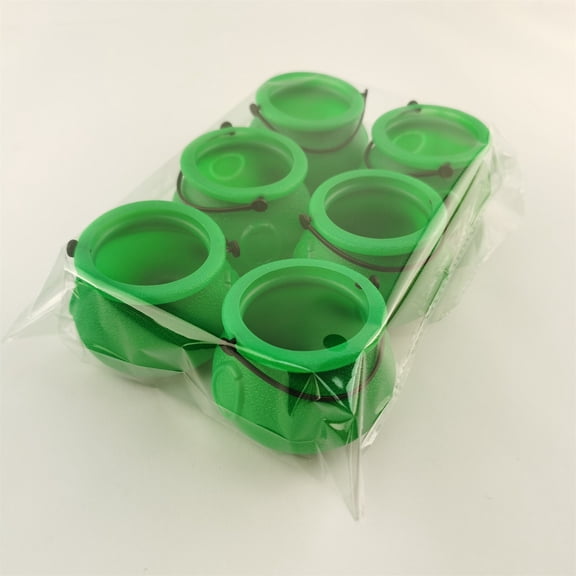 Steadline Mini Cauldron Buckets for Halloween Treats,6 Pack Witch Cauldron Favor Containers for Candy Display,Party Favor Set for Youngster(Green)