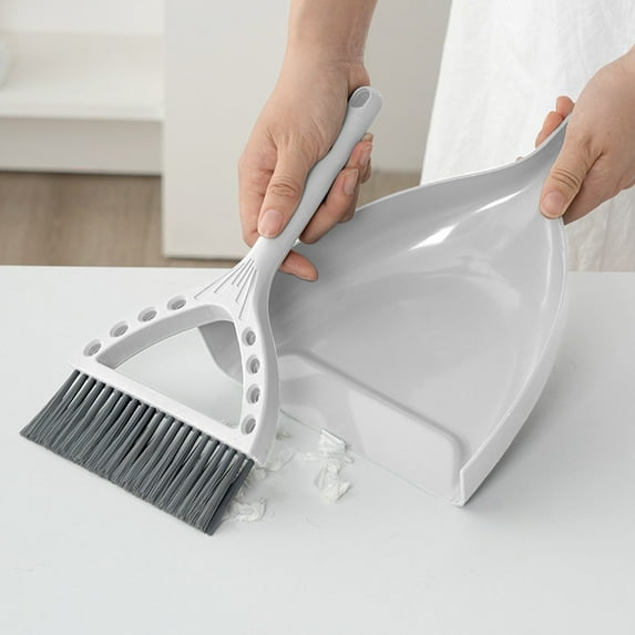 Steadline Mini Dustpan Set Brush for Table Small Dustpan Whisk Brooms Set Mini Dust Pans with Soft Furs Brush Tiny Cleaning Table Sweep for Car Desk Keyboard Countertop Nest