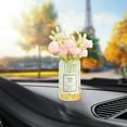 thumbnail image 1 of Steadline Mini Glass Flower Car Ornament with Simulated Daisy Center Console Decor Non-Slip Base Safe Material for Vehicle Interior Fresh and Soothing Gift Idea, 1 of 5