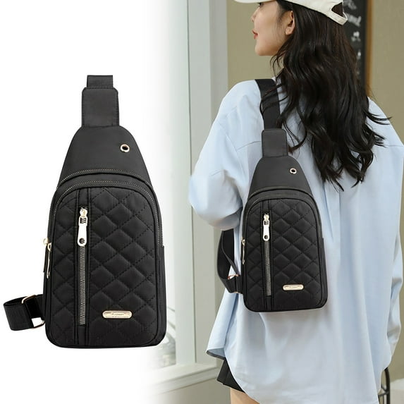 Steadline Minimalist Crossbody Bag with Large Capacity for Everyday Use and Outdoor Activities Water Resistant Polyester Fabric with Multiple Pockets for Organized Storage