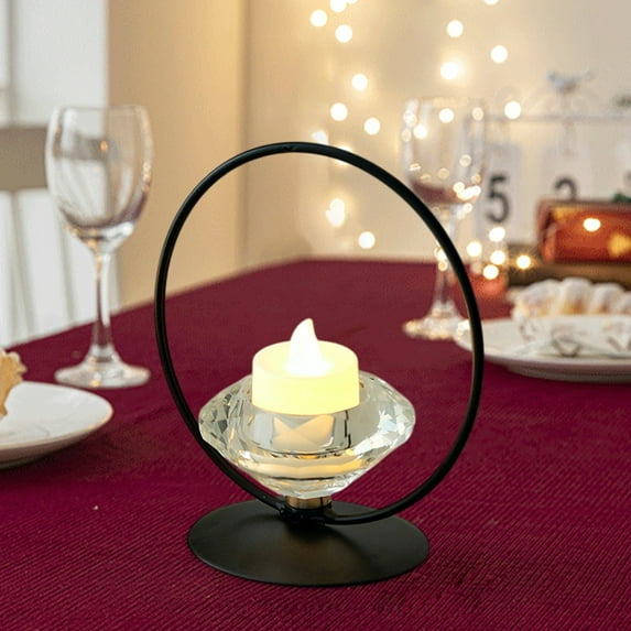 Steadline Modern Iron Candle Holder with Minimalist Design - Elegant Living Room Decoration for Romantic Ambiance Creation