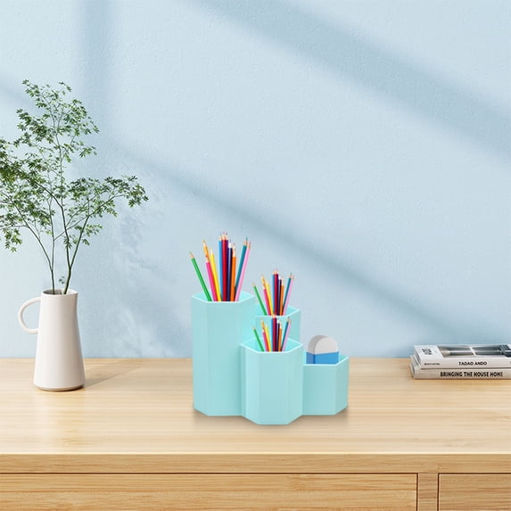 Steadline Multi-Functional Plastic Storage Box, Space-Saving Plastic Storage Box Is Used To Store Pen Pencil Office Supplies And Makeup Brushes.