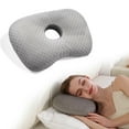 thumbnail image 1 of Steadline Multifunctional Ear Protection Pillow with Center Hole Design for Side Sleepers and Pressure Relief Perfect for Bedroom Comfort and Travel Use Providing Restful Sleep Experience, 1 of 7