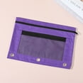 thumbnail image 1 of Steadline Pencil Pouch for 3 Ring Binder, Binder Pencil Case with Smooth Zipper, Clear Window Pencil Case for Binder, Big Capacity 3 Ring Binder Pencil Bag with 3 Reinforced Grommets, 1 of 3