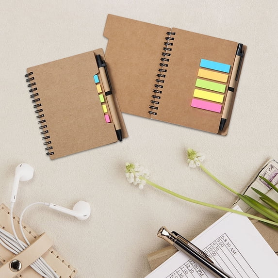 Steadline Pocket Notebook Journals with Pen,Mini Cute Small Journal Notebook,Bulk Hardcover Attached Writing Pad Memo for Office Classroom Supplies