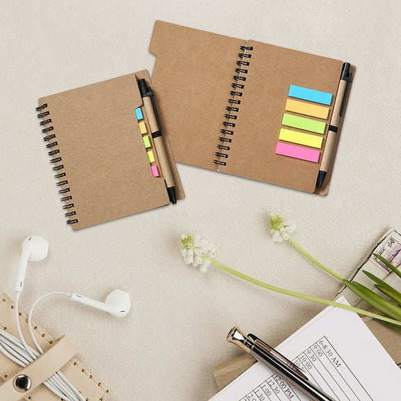 Steadline Pocket Notebook Journals with Pen,Mini Cute Small Journal Notebook,Bulk Hardcover Attached Writing Pad Memo for Office Classroom Supplies