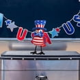 thumbnail image 1 of Steadline Polyester Fiber Independence Day Bird Figurine,Patriotic Home and Office Ornament Featuring USA Flag Colors for Adding Festive Cheer to 4th of July Displays,Outdoor Areas, 1 of 5