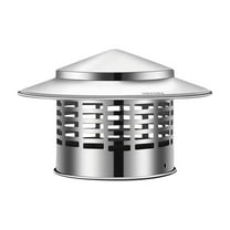 Steadline Premium Stainless Steel Chimney Cap - Weather Resistant Roof Vent Cover With Mesh Screen For Pest Protection And Proper Ventilation With Rust Proof Design And Easy Mounting