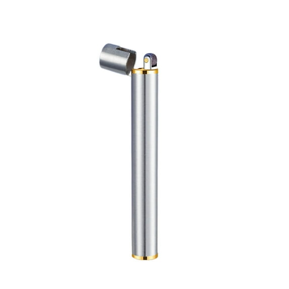 Steadline Refillable Windproof Metal Lighter with Adjustable Flame and Safety Lock Feature Durable Construction for Outdoor Activities and Everyday Ignition Needs