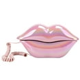 thumbnail image 1 of Steadline Retro Red Lips Shaped Novelty Desk Telephone,Vintage Style Corded Phone with Clear Sound Quality for Home Office Decor and Unique Conversation Piece in Living Room, 1 of 5