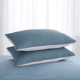 thumbnail image 1 of Steadline Set of 2 Washed Cotton Pillowcases with Envelope Closure - Soft Breathable Standard Size Bedding Covers for Home Use, 1 of 6