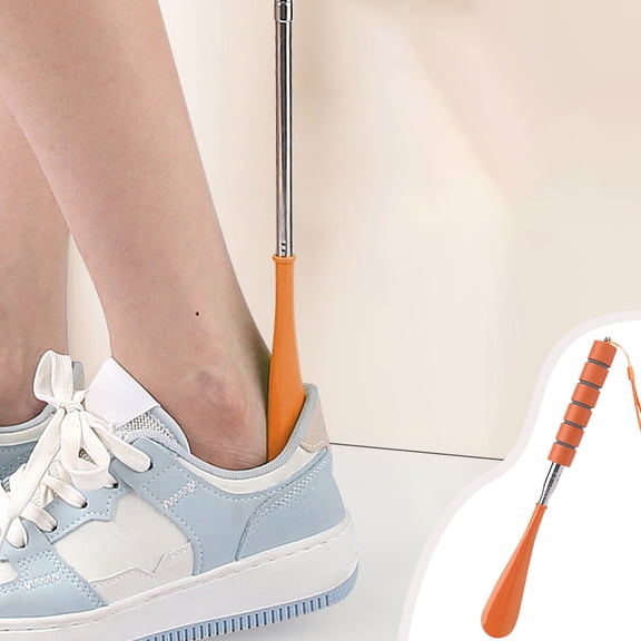 Steadline Shoe Horn Long Handle Telescopic Metal Shoe Horn Adjustable Length,Stainless Steel,Portable Long Handled Shoe Horn, Shoe Horn Long Handle For Seniors Men Women