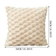thumbnail image 1 of Steadline Snowflake Velvet Pillow Cover With Hidden Zipper - Decorative Cushion Case For Sofa And Bed Soft Hypoallergenic Fabric With Solid Color Design 50x50cm, 1 of 7