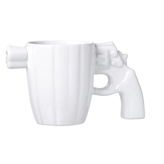 Steadline Stylish Ceramic Mug with Novelty Handle Design - Oversized Coffee and Tea Cup for Home and Office Use Featuring Comfortable Grip and Eye-Catching Aesthetics
