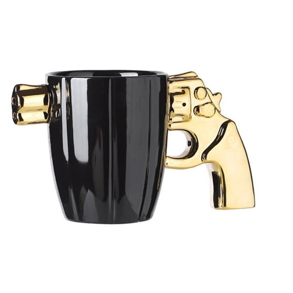 Steadline Stylish Ceramic Mug with Novelty Handle Design - Oversized Coffee and Tea Cup for Home and Office Use Featuring Comfortable Grip and Eye-Catching Aesthetics