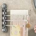 thumbnail image 1 of Steadline Suction Cup Towel Rack Adjustable Multi Pole Bathroom Shelf No Hole Installation Swivel Design for Shower Stall Laundry Room Space Efficient Storage Solution, 1 of 6