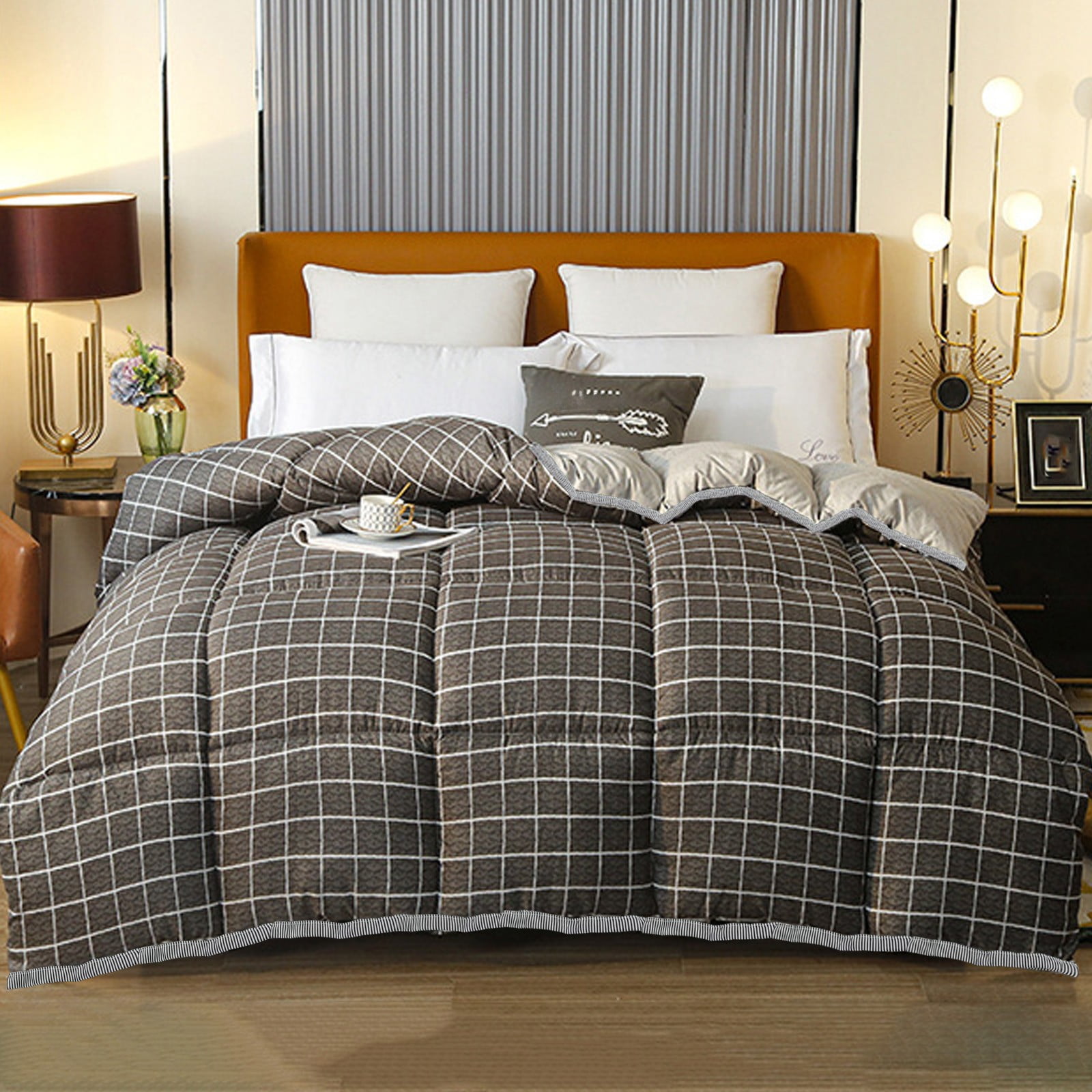 Steadline Superior Cotton Soybean Winter Quilt with Extra Warmth - Double Size Thickened Comforter for Cold Weather - Soft Breathable Bedding for Better Sleep