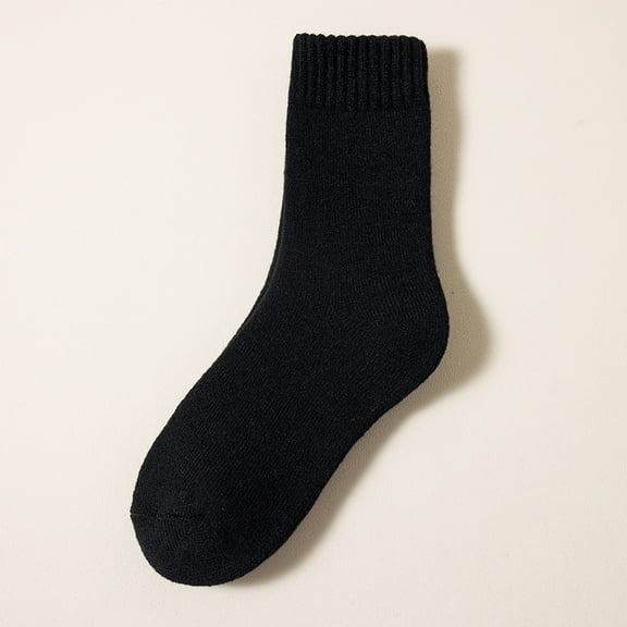 Steadline Thermal Fleece-Lined Crew Socks with Non-Slip Grips - Extra Thick Winter Socks for Indoor Outdoor Use - Soft Comfortable Footwear for Cold Weather