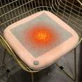 thumbnail image 1 of Steadline USB Heated Seat Cushion - Portable Winter Warming Pad for Office Chair Car Seat with 3 Temperature Settings and Washable Cover, 1 of 7