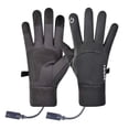 thumbnail image 1 of Steadline USB Rechargeable Heated Gloves with Touchscreen Fingers,Waterproof Winter Gloves for Men and Women,Thermal Mittens for Driving Cycling Hunting Hiking in Extreme Cold Weather, 1 of 9