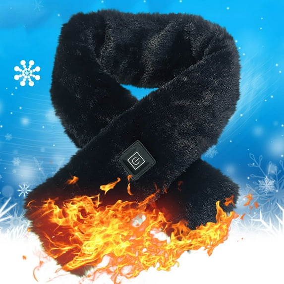 Steadline USB Rechargeable Heated Scarf with 3 Temperature Settings - Adjustable Neck Warmer for Indoor Outdoor Use - Portable Design with Quick Heating Technology