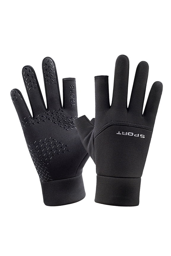 Unisex Thermal Gloves with Touchscreen Compatibility - Windproof Fleece Lining for Cold Weather - Multi-Purpose Design for Outdoor Activities