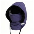 thumbnail image 1 of Steadline Unisex Thermal Winter Hat With Face Mask,Thick Fleece Lined Windproof Cold Weather Beanie,Adjustable Ear Flap Cap For Skiing Hiking And Outdoor Activities During Holiday Seasons, 1 of 4